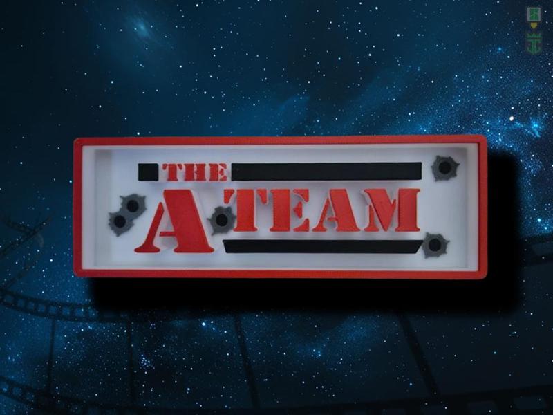 A Team Cinema Film Room Sign Box