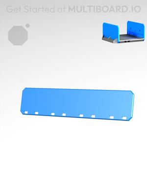 4x1H - Bottom Holes - Multibin Drawer Faceplate