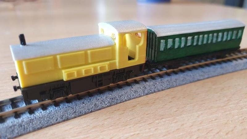 N Scale Diesel Shunter for Kato 11-109 Chassis