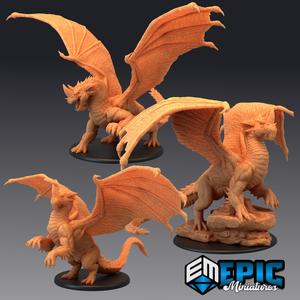 Lightning Dragon Set / Classic Desert Encounter / Blue Thunder Drake Collection