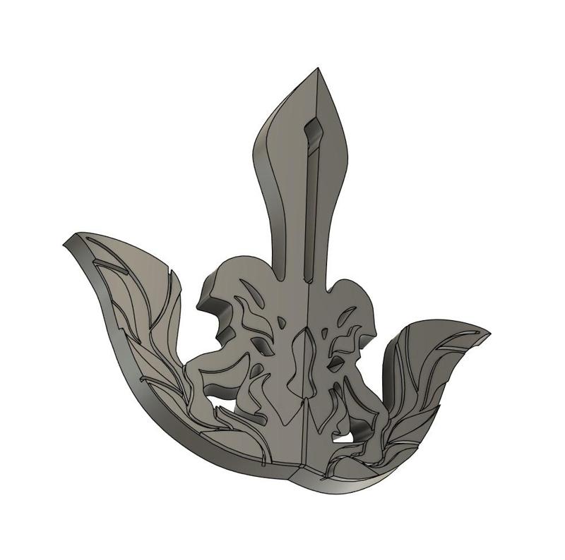 Golden Ornament on genichiros helmet