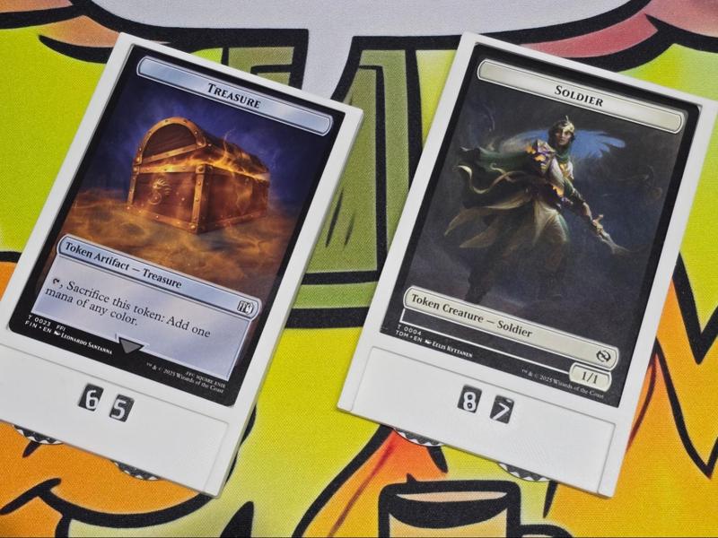 MTG Token Holder and Counter - Full Card Display