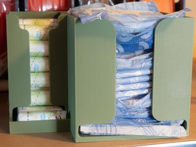 Tampon & Pad Dispenser Holder - Bathroom Dispenser Box
