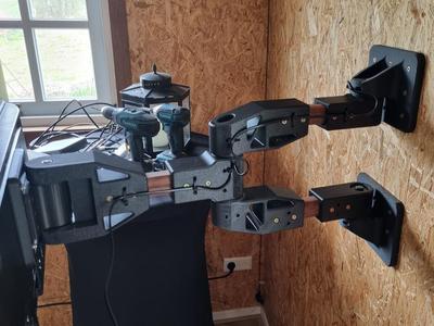 Adjustable 3D-Printed TV Arm Mount