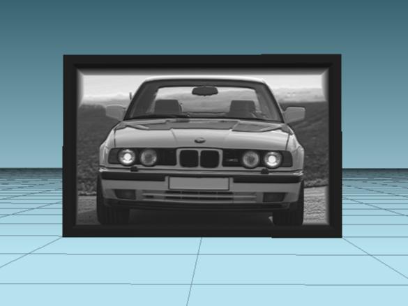 BMW E34 inspired lithophane