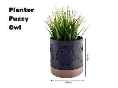 Planter Fuzzy Owl