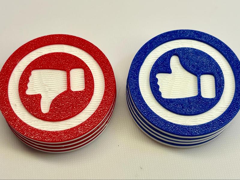 Thumbs Up / Thumbs Down Coins