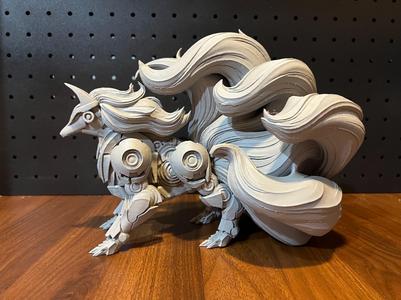 Mecha Pokemon Series— Ninetales Mecha Flame Statue