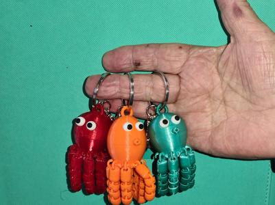 Cute octopus keyring