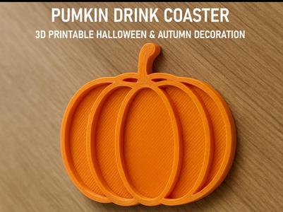 Pumpkin Drink Coaster Helloween, Autumn Decoration