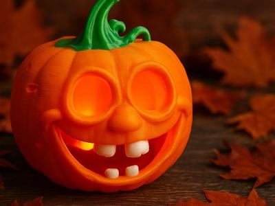 Goofy Pumpkin Tealight Holder