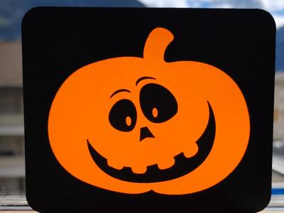 Semi-transparent Halloween Pumpkin
