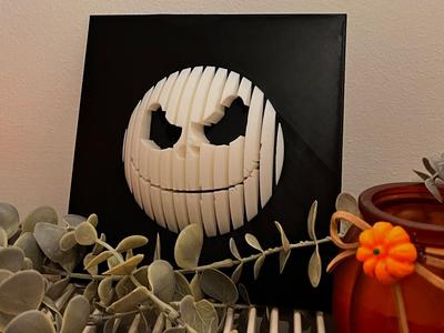 Jack Skellington Layered 3D Sculpture
