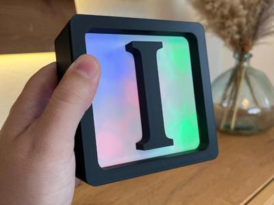 Light Box I // Build your own words, modular & LED