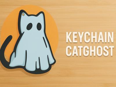 Cat Ghost KeyChain
