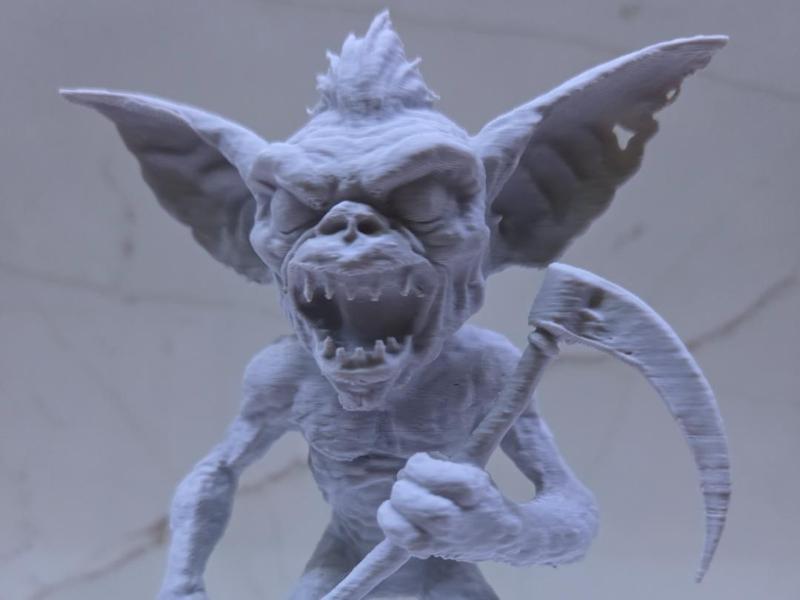 Evil Gremlin with Scythe