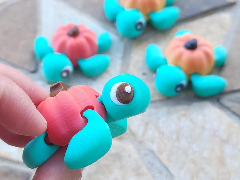 Baby Pumpkin Turtle Flexi