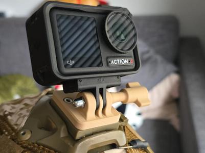 DJI Osmo Action 4 airsoft helmet mount