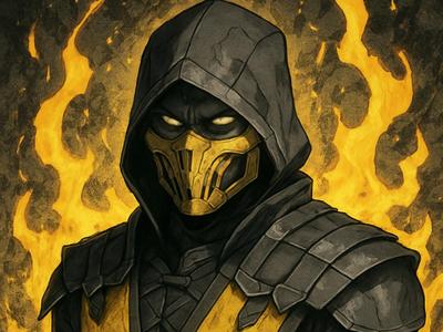 Scorpion Mortal Kombat Hueforge