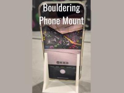 Bouldering phone mount (for recording)