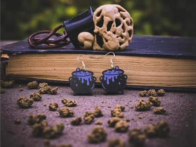 Witch Cauldron earrings