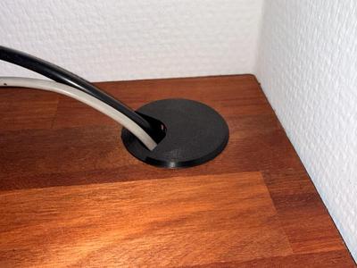 Desk Cable Grommet Ø55 mm with Lid (25 mm depth)