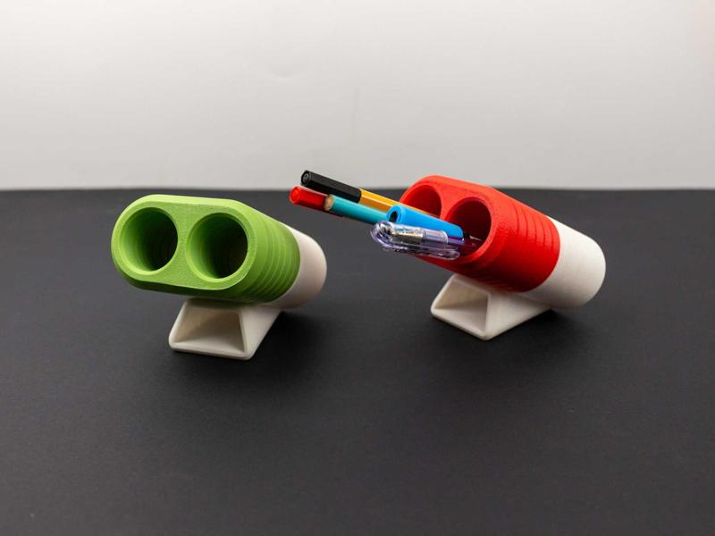Two-Color Pen Holder - launcher Pen Holder