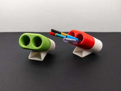 Two-Color Pen Holder - launcher Pen Holder