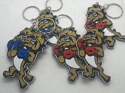Bulldog Boxer 3D - Colored Keychain - 30 min