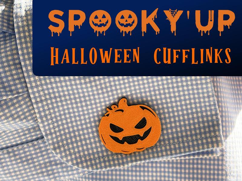 Spooky Pumpkin Cufflinks