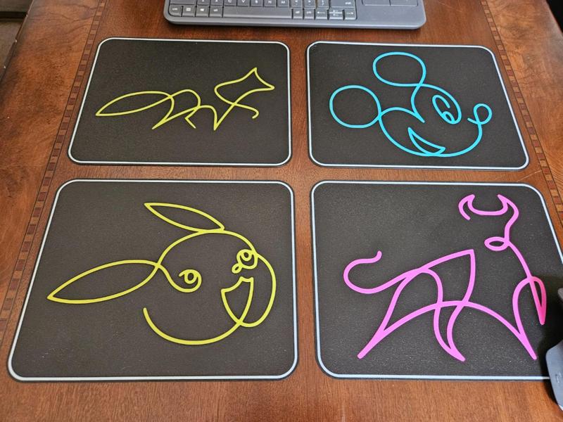 Neon Mousepads - Set 6