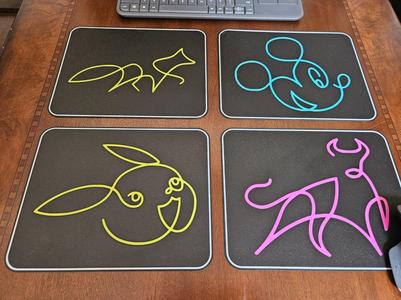Neon Mousepads - Set 6
