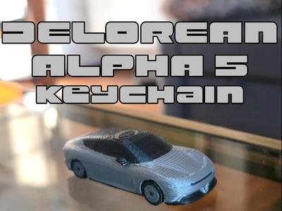 DeLorean Alpha 5 Keychain (working wheels)
