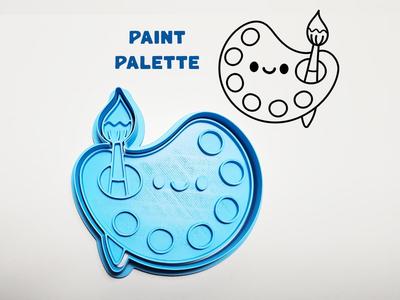 Paint Palette Cookie Cutter / Stamp