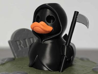 Halloween 2025 * Cute Spooky Grim Reaper Duck