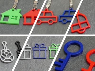 Simple Keychains with multiple Designs