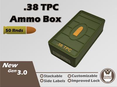 Ammo Storage Box .38 TPC 50 Rounds