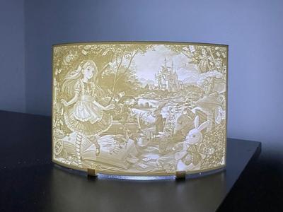 lithophane alice in wonderland