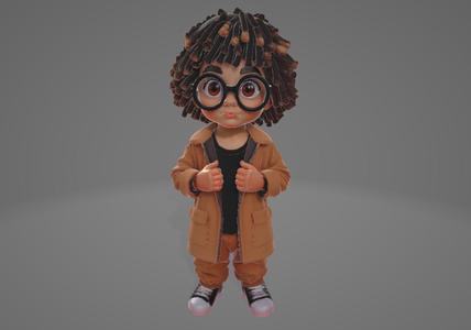 Nova the Curly Chic – Urban Preppy Figure