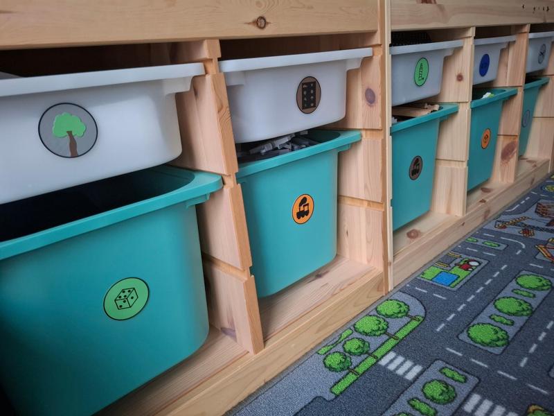 Labels for Toy Boxes, Ikea Trofast Containers