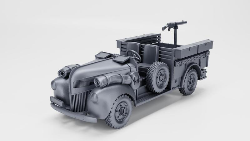 Ford 01 V8 Pick-up, 15-cwt LRDG (4x2) (US, WW2)
