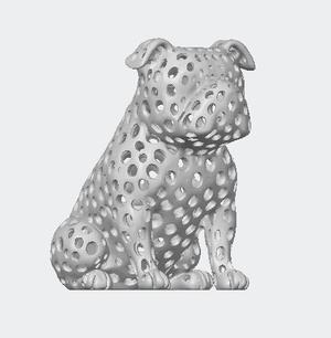 English Bulldog style voronoi