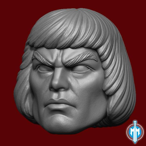 HE-MAN HEAD - MOTU & MOTUC