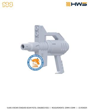 144WS-018CNR Standard Beam Pistol (Snubbed RDS). 3D Printed Parts for HG Mecha Model Kits.
