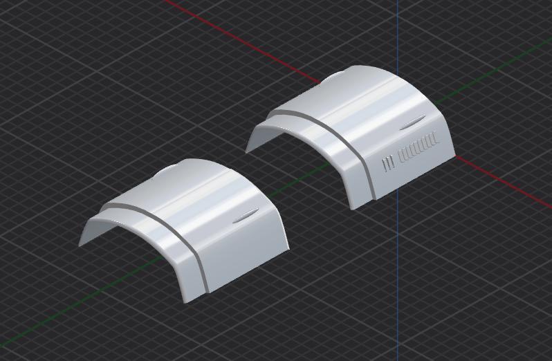 Machine gun cover panels for Curtiss H-75 1/72 Arma Hobby kit