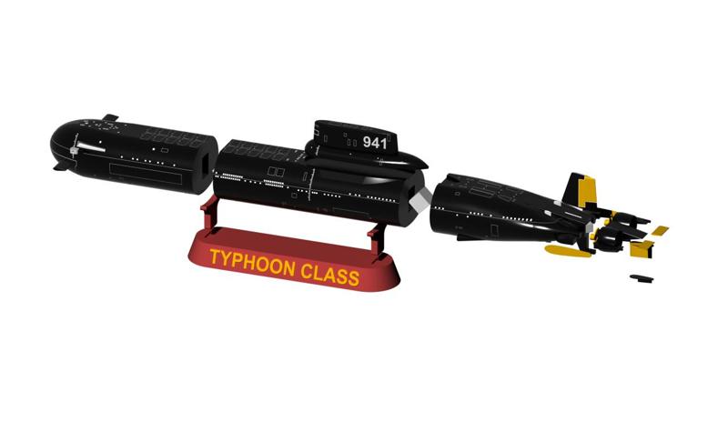 Typhoon Class Akula 941 Submarine 1/350 High Quality Акула