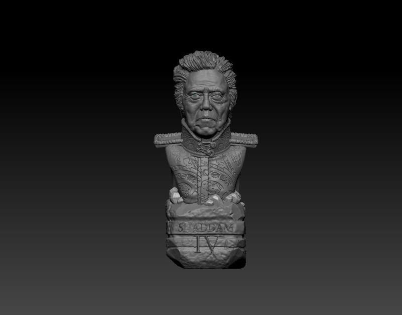 Dune Christopher Walken headsculpt Shaddam the Fourth