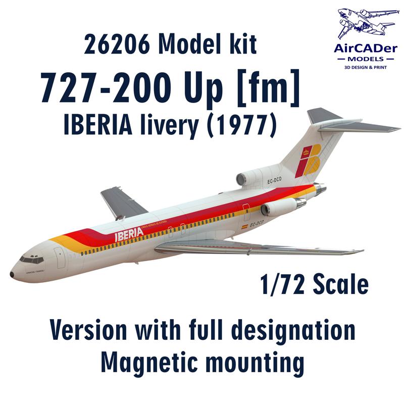 26206 Model kit 727-200 Up [fm] scale 1/72