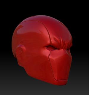 RED HOOD CLASIC HELMET MASK PRINT- Jasod Todd