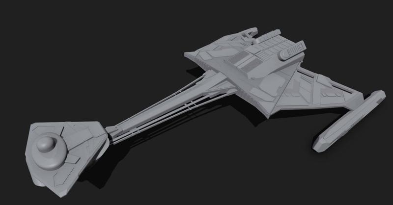 Klingon K7 Advanced - battlecruiser - star trek